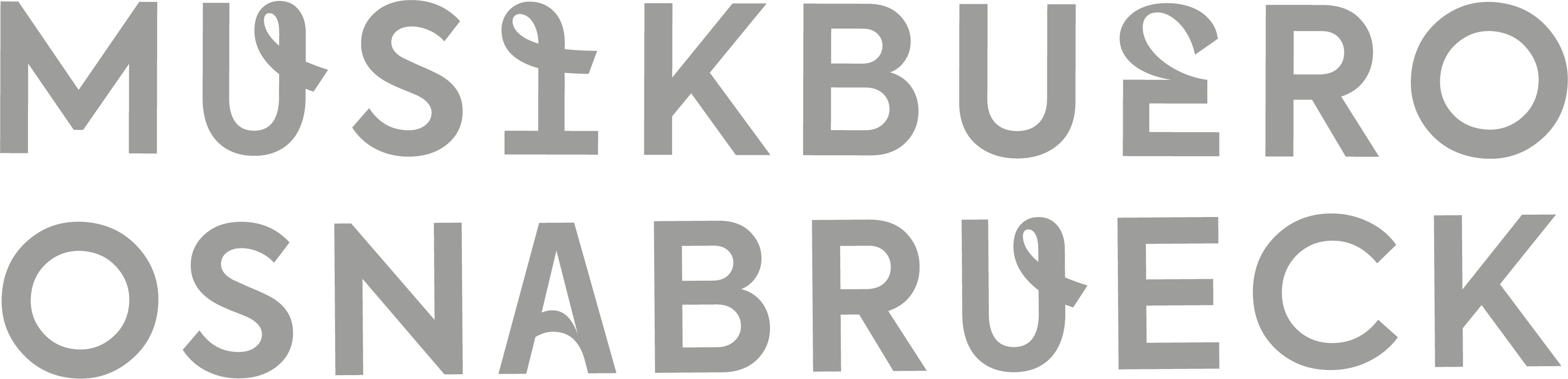 Logo des Musikbüro e.V. in grau